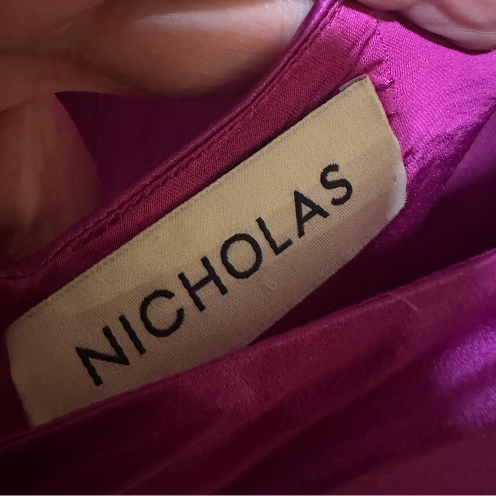 NEW Nicholas Ramina Halter Neck Gown in Ruby - Picture 5 of 5